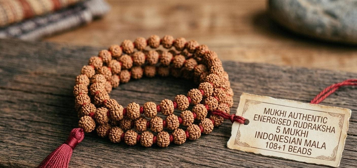 5 Mukhi Rudraksha Mala